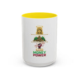God Money Power Accent Coffee Mug – Inspirational Faith & Wealth Design (11/15oz)