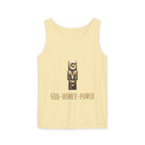 GMP Tank Top — God • Money • Power Gold Block Graphic
