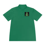 Religious Streetwear Polo — 'God Money Power' Neon Graphic