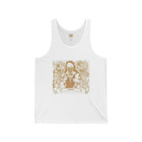 Gold Vintage Music Muse Tank Top — 'MUSES' Graphic Sleeveless Tee