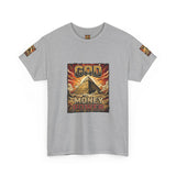 Graphic Tee — "God Money Power" Pyramid Vintage Religion Streetwear