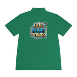 God Money Power Polo Shirt — Men's Graphic Sport Polo