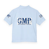Youth Polo Shirt - 'GMP God Money Power' Logo School Uniform