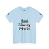 Graphic Tee — "God Money Power" Spiritual Streetwear T-Shirt