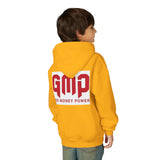 Youth Hoodie - GMP (God Money Power) Bold Red Graphic