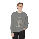 Gold Monogram Logo Sweatshirt — "GMP" Circle Graphic Crewneck