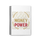 God Money Power Spiral Notebook — Inspirational Faith & Wealth Journal