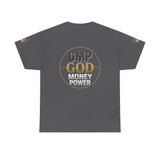 GMP GOD Money Power Tee — Bold Faith & Prosperity Graphic T-Shirt