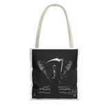 Angel Of Death Grim Reaper Wings Tote Bag — Gothic Scythe Design