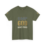 GMP GOD Money Power T-Shirt — Bold Gold Logo Tee