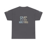 GMP GOD Money Power Tee — Metallic Logo Graphic T-Shirt
