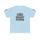 God Money Power Graphic Tee — Faith & Hustle Christian T-Shirt