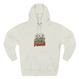 God Money Power Hoodie — Retro Bold Graphic Pullover