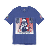 God Money Power Tee — Patriotic Bandana Saint Graphic T-Shirt
