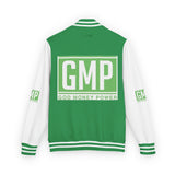 Letterman Jacket — GMP 'God Money Power' Black & White Varsity Jacket