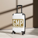 GMP 'God Money Power' Carry-On Suitcase — Bold Religious Travel Luggage