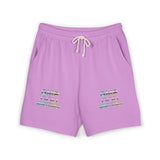 Fleece Sweat Shorts — 'GMP GOD' Marble Text Casual Lounge Shorts