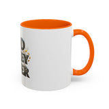 God Money Power Accent Coffee Mug — Inspirational Faith & Prosperity Ceramic Mug (11/15oz)
