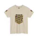 T-Shirt — Gold 3D 'Good Money Power' Graphic Tee