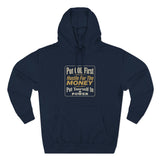 Hoodie — “Put GOD First, Hustle For The MONEY” Motivational Religious Graphic Hoodie