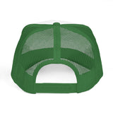Trucker Cap - "God Money Power" Gold Script Mesh Hat