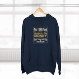 Hoodie — “Put GOD First, Hustle For The MONEY” Motivational Religious Graphic Hoodie