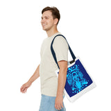 Blue 'God, Money, Power' Graphic Tote Bag – Spiritual Streetwear AOP