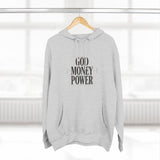 God Money Power Hoodie — Minimalist Inspirational Graphic Hoodie