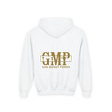 GMP 'God Money Power' Youth Hoodie — Gold Faith & Wealth Logo