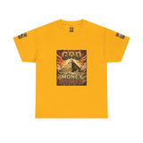 Graphic Tee — "God Money Power" Pyramid Vintage Religion Streetwear