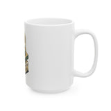 God Power Mug — Coffee Cup with Cash Stack Religious Humor Design