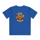 Youth Pumpkin Power Tee - "God Money Power" Halloween Graphic Shirt