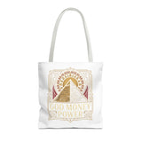 Tote Bag — 'God Money & Power' Pyramid Graphic Tote