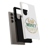 Phone Case — "God Money Power" Inspirational Religious Design