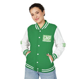 Letterman Jacket — GMP 'God Money Power' Black & White Varsity Jacket