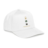 Mid Profile Baseball Cap — Minimalist Crown, Book & Sun Embroidery Cap