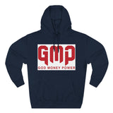 GMP 'God Money Power' Hoodie – Bold Red Logo Fleece Pullover