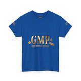 GMP "God Money Power" Tee - Gold Logo Graphic T-Shirt