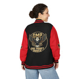 Letterman Jacket — GMP God Money Power Eagle Retro Varsity Jacket