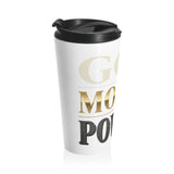 God, Honey, Power Stainless Steel Travel Mug