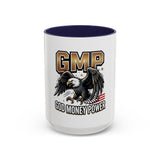 GMP ‘God Money Power’ Accent Coffee Mug - Bold Eagle Graphic 11/15oz