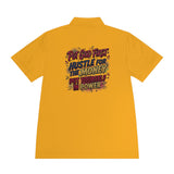 Motivational Polo Shirt — “Put God First, Hustle for the Money, Put Yourself in Power”