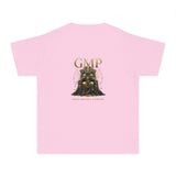 GMP 'Gold Money Power' Youth Tee — Regal Throne Graphic Kids T‑Shirt