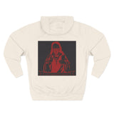 Red Devil Graphic Hoodie — Vintage Occult Illustration Sweatshirt
