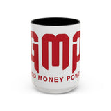 GMP Coffee Mug — Good Money Power Red Accent Ceramic Mug (11/15oz)