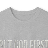 Long Sleeve Tee — "Put God First, Hustle for the Money, Put Yourself in Power" Inspirational Faith & Hustle Top