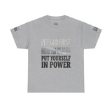 Inspirational Faith Tee — "Put God First, Hustle for the Money, Put Yourself in Power"