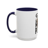 God Money Power-Coffee Mug — Skull Crown Gothic Accent Mug (11oz & 15oz)