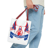 Tote Bag — Patriotic 'God Money Power' Religious Graphic Tote