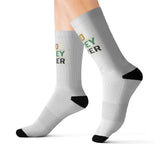 God Money Power Sublimation Socks — Motivational Crew Socks